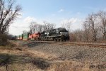 NS 4543 leads train 20K east past MP116